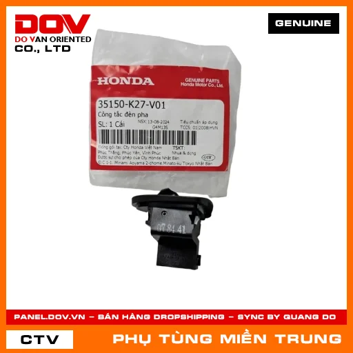 CÔNG TẮC ĐÈN PHA HONDA CHÍNH HÃNG (MÃ: 35150K27V01) — 35150K27V01
