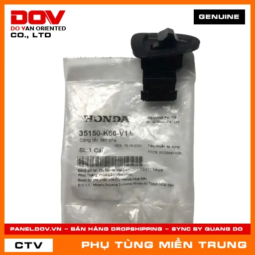 CÔNG TẮC ĐÈN PHA HONDA CHÍNH HÃNG (MÃ: 35150K66V11) — 35150K66V11
