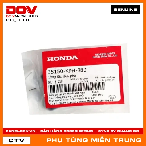 CÔNG TẮC ĐÈN PHA HONDA CHÍNH HÃNG (MÃ: 35150KPH880) — 35150KPH880