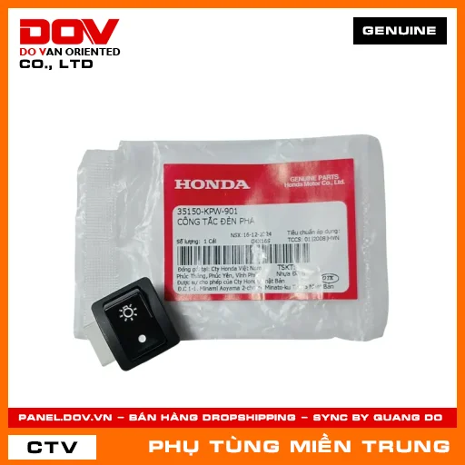 CÔNG TẮC ĐÈN PHA HONDA CHÍNH HÃNG (MÃ: 35150KPW901) — 35150KPW901