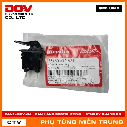 CÔNG TẮC KHỞI ĐỘNG HONDA CHÍNH HÃNG (MÃ: 35160K12V81) — 35160K12V81