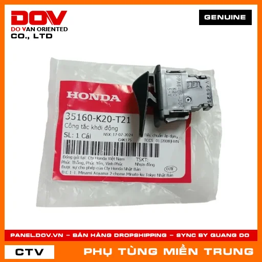CÔNG TẮC KHỞI ĐỘNG HONDA CHÍNH HÃNG (MÃ: 35160K20T21) — 35160K20T21