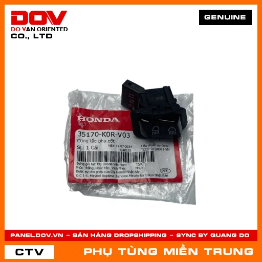 CÔNG TẮC PHA CỐT HONDA CHÍNH HÃNG (MÃ: 35170K0RV03) — 35170K0RV03