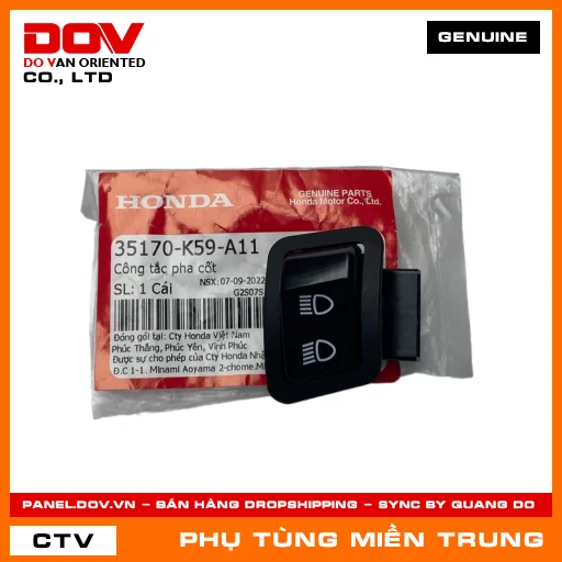 CÔNG TẮC PHA CỐT HONDA CHÍNH HÃNG (MÃ: 35170K59A11) — 35170K59A11
