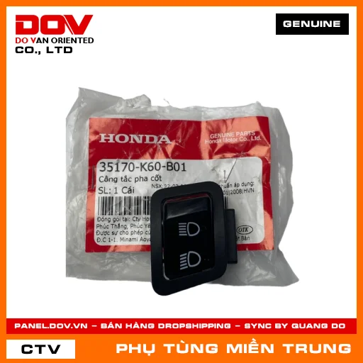 CÔNG TẮC PHA CỐT HONDA CHÍNH HÃNG (MÃ: 35170K60B01) — 35170K60B01