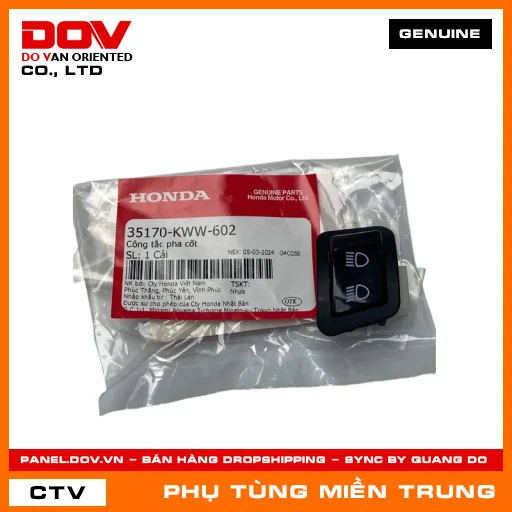 CÔNG TẮC PHA CỐT HONDA CHÍNH HÃNG (MÃ: 35170KWW602) — 35170KWW602