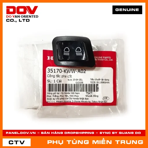 CÔNG TẮC PHA CỐT HONDA CHÍNH HÃNG (MÃ: 35170KWWA02) — 35170KWWA02