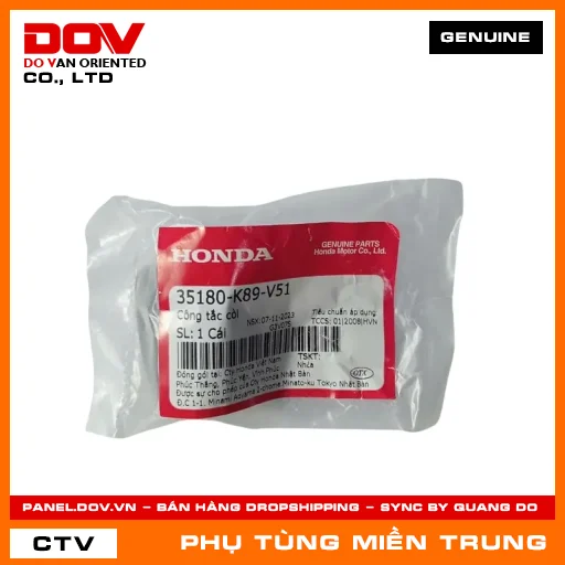 CÔNG TẮC CÒI HONDA CHÍNH HÃNG (MÃ: 35180K89V51) — 35180K89V51