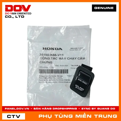 CÔNG TẮC MÁY CHẠY CẦM CHỪNG HONDA CHÍNH HÃNG (MÃ: 35190K66V11) — 35190K66V11