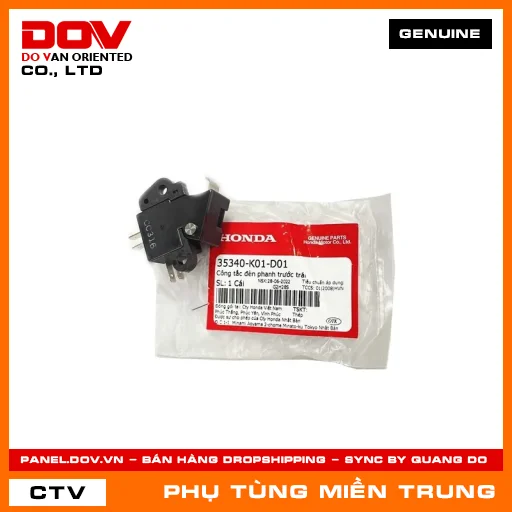 CÔNG TẮC ĐÈN PHANH TRƯỚC TRÁI HONDA CHÍNH HÃNG (MÃ: 35340K01D01) — 35340K01D01