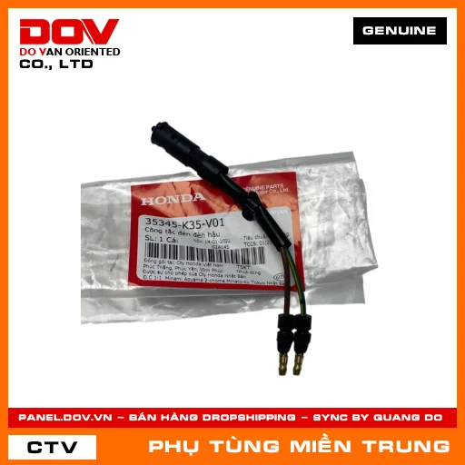 CÔNG TẮC ĐÈN ĐÈN HẬU HONDA CHÍNH HÃNG (MÃ: 35345K35V01) — 35345K35V01