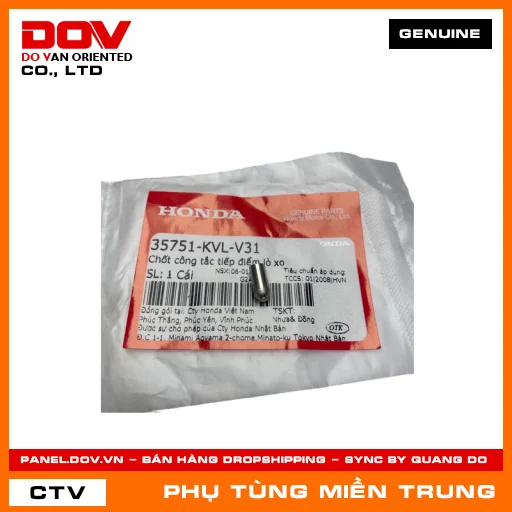 CHỐT CÔNG TẮC TIẾP ĐIỂM LÒ XO HONDA CHÍNH HÃNG (MÃ: 35751KVLV31) — 35751KVLV31
