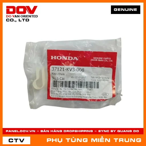 KẸP NHỰA HONDA CHÍNH HÃNG (MÃ: 37121KV3008) — 37121KV3008