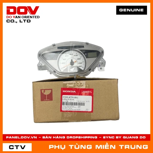 BỘ ĐỒNG HỒ TỐC ĐỘ HONDA CHÍNH HÃNG (MÃ: 37200KTM981) — 37200KTM981