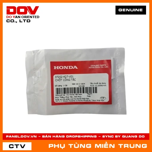 CHỐT CÔNG TẮC HONDA CHÍNH HÃNG (MÃ: 37202K27V01) — 37202K27V01