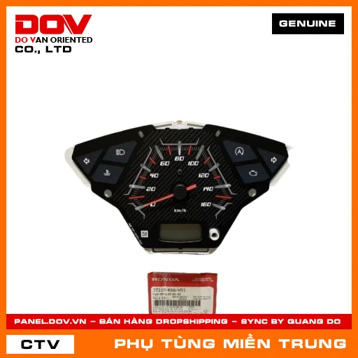 CỤM ĐỒNG HỒ TỐC ĐỘ HONDA CHÍNH HÃNG (MÃ: 37210K66V01) — 37210K66V01
