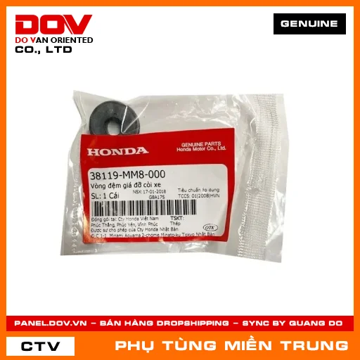 VÒNG ĐỆM GIÁ ĐỠ CÒI XE HONDA CHÍNH HÃNG (MÃ: 38119MM8000) — 38119MM8000