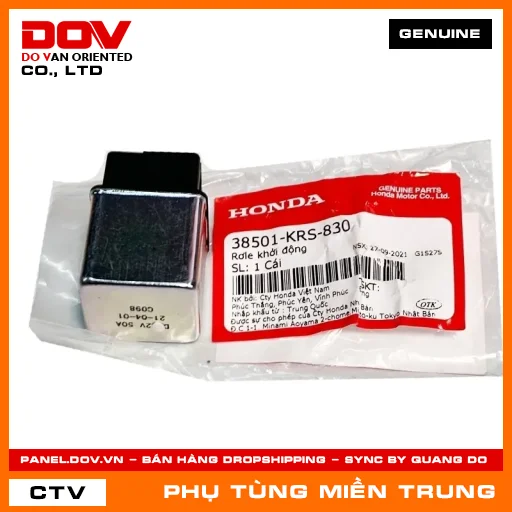 RƠLE KHỞI ĐỘNG HONDA CHÍNH HÃNG (MÃ: 38501KRS830) — 38501KRS830
