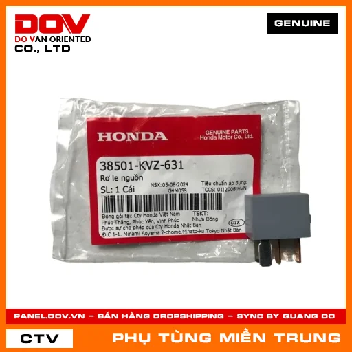 RƠ LE NGUỒN HONDA CHÍNH HÃNG (MÃ: 38501KVZ631) — 38501KVZ631