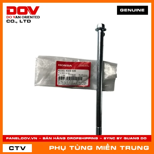 TRỤC BÁNH XE SAU HONDA CHÍNH HÃNG (MÃ: 42301KWB600) — 42301KWB600
