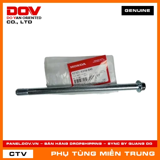 TRỤC BÁNH XE SAU HONDA CHÍNH HÃNG (MÃ: 42301KWW640) — 42301KWW640