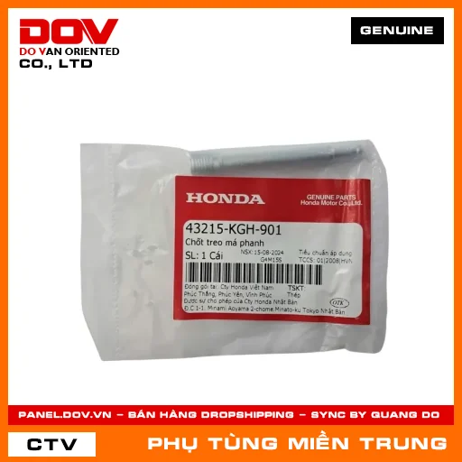 CHỐT TREO MÁ PHANH HONDA CHÍNH HÃNG (MÃ: 43215KGH901) — 43215KGH901