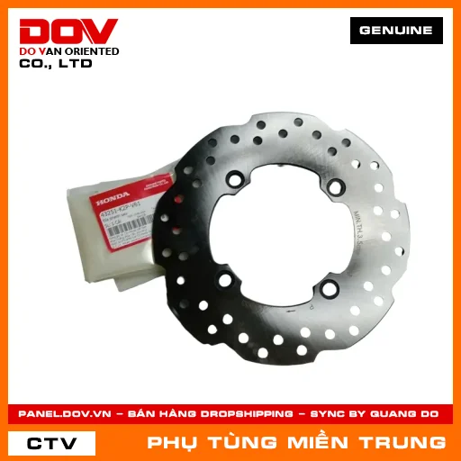 ĐĨA PHANH SAU HONDA CHÍNH HÃNG (MÃ: 43251K2PV61) — 43251K2PV61