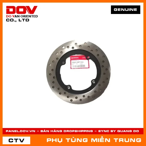 ĐĨA PHANH SAU HONDA CHÍNH HÃNG (MÃ: 43251K87A00) — 43251K87A00
