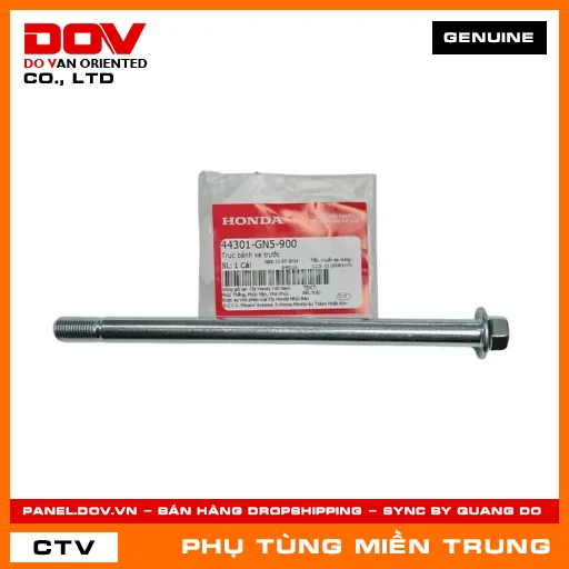 TRỤC BÁNH XE TRƯỚC HONDA CHÍNH HÃNG (MÃ: 44301GN5900) — 44301GN5900