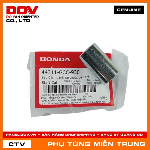 BẠC ĐỆM BÁNH XE TRƯỚC BÊN TRÁI HONDA CHÍNH HÃNG (MÃ: 44311GCC930) — 44311GCC930