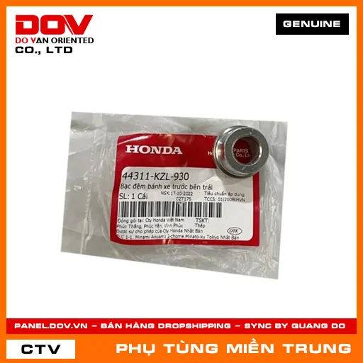 BẠC ĐỆM BÁNH XE TRƯỚC BÊN TRÁI HONDA CHÍNH HÃNG (MÃ: 44311KZL930) — 44311KZL930