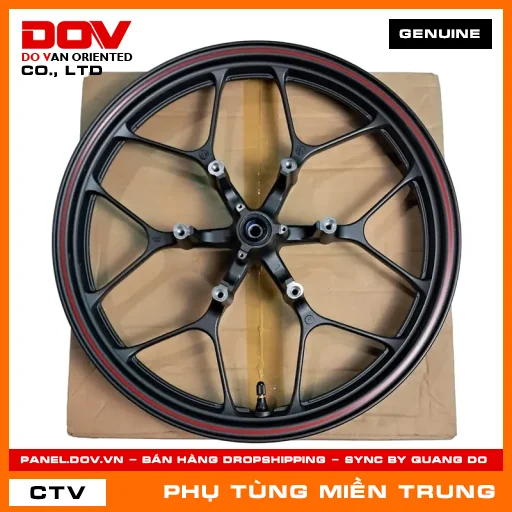 BỘ VÀNH TRƯỚC ĐỎ *NH303M* HONDA CHÍNH HÃNG (MÃ: 44650K56V60ZB) — 44650K56V60ZB