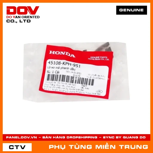 LÒ XO MÁ PHANH DẦU HONDA CHÍNH HÃNG (MÃ: 45108KPH951) — 45108KPH951
