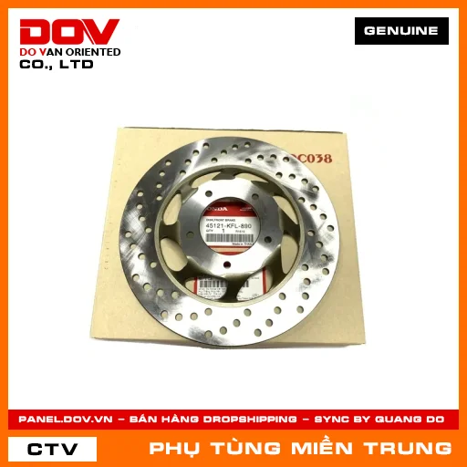 ĐĨA PHANH TRƯỚC HONDA CHÍNH HÃNG (MÃ: 45121KFL890) — 45121KFL890