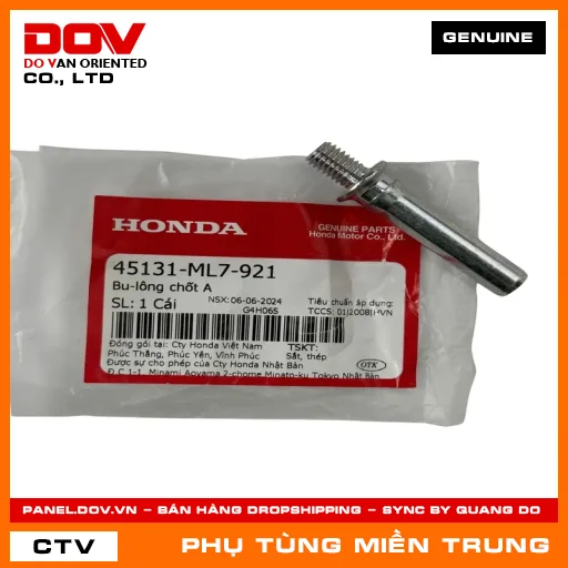 BU-LÔNG CHỐT A HONDA CHÍNH HÃNG (MÃ: 45131ML7921) — 45131ML7921