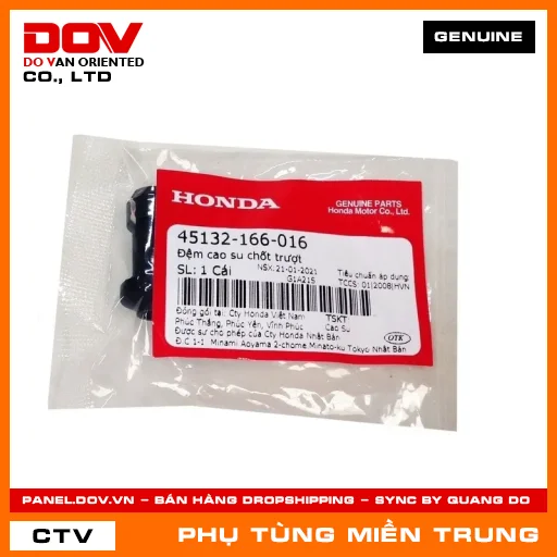 ĐỆM CAO SU CHỐT TRƯỢT HONDA CHÍNH HÃNG (MÃ: 45132166016) — 45132166016