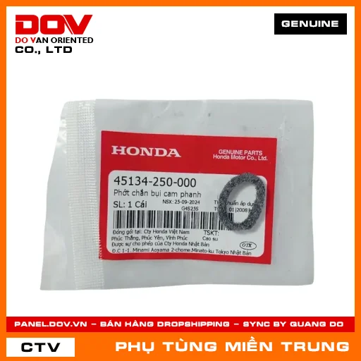 PHỚT CHẮN BỤI CAM PHANH HONDA CHÍNH HÃNG (MÃ: 45134250000) — 45134250000