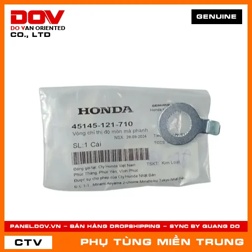 VÒNG CHỈ THỊ ĐỘ MÒN MÁ PHANH HONDA CHÍNH HÃNG (MÃ: 45145121710) — 45145121710
