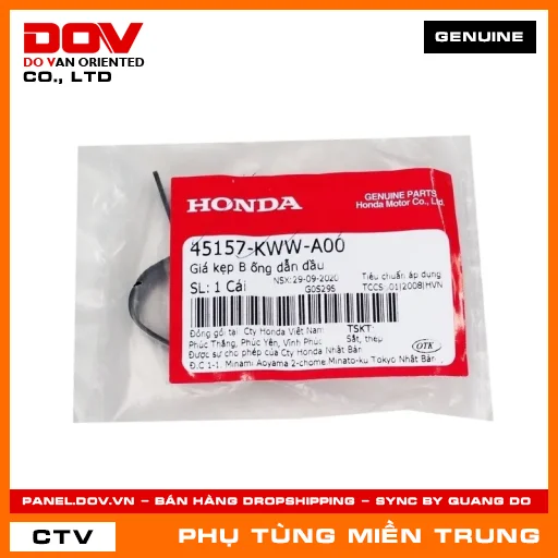 GIÁ KẸP B ỐNG DẪN DẦU HONDA CHÍNH HÃNG (MÃ: 45157KWWA00) — 45157KWWA00