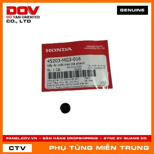 NẮP ỐC CHỐT TREO MÁ PHANH HONDA CHÍNH HÃNG (MÃ: 45203MG3016) — 45203MG3016
