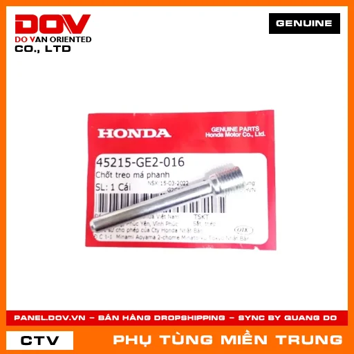 CHỐT TREO MÁ PHANH HONDA CHÍNH HÃNG (MÃ: 45215GE2016) — 45215GE2016