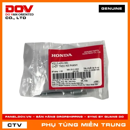 CHỐT TREO MÁ PHANH HONDA CHÍNH HÃNG (MÃ: 45215KPH951) — 45215KPH951
