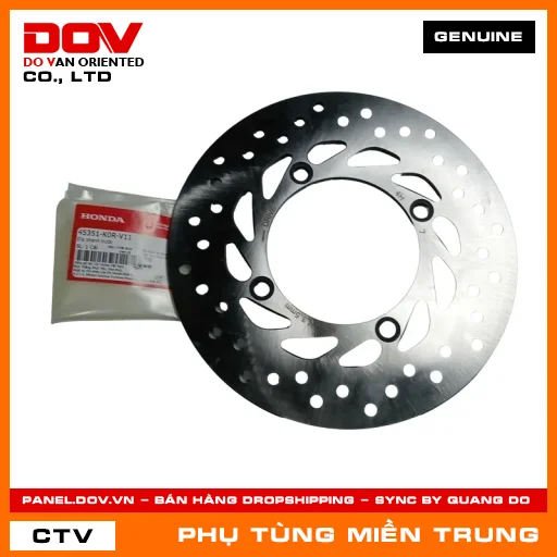 ĐĨA PHANH TRƯỚC HONDA CHÍNH HÃNG (MÃ: 45351K0RV11) — 45351K0RV11
