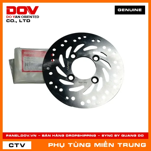 ĐĨA PHANH TRƯỚC HONDA CHÍNH HÃNG (MÃ: 45351K12900) — 45351K12900