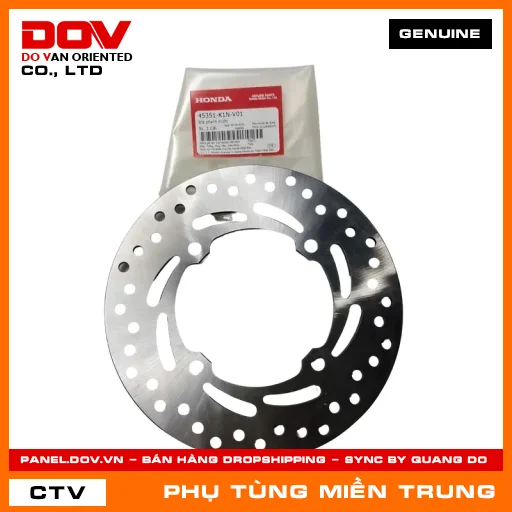 ĐĨA PHANH TRƯỚC HONDA CHÍNH HÃNG (MÃ: 45351K1NV01) — 45351K1NV01