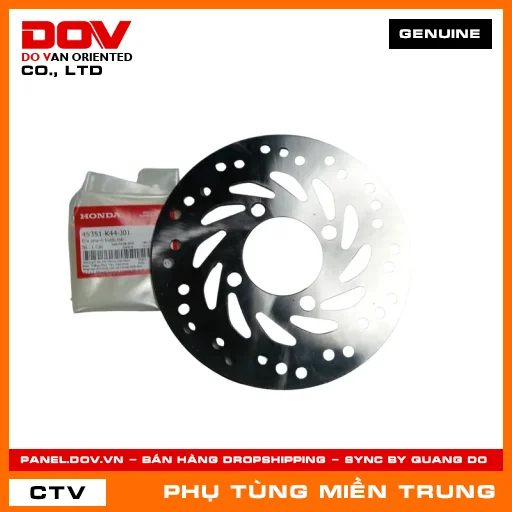 ĐĨA PHANH TRƯỚC TRÁI HONDA CHÍNH HÃNG (MÃ: 45351K44J01) — 45351K44J01