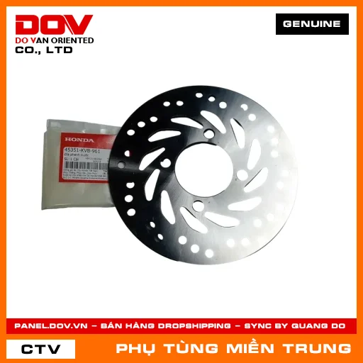 ĐĨA PHANH TRƯỚC HONDA CHÍNH HÃNG (MÃ: 45351KVB961) — 45351KVB961