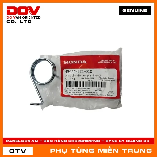 LÒ XO CẦN KÉO CAM PHANH TRƯỚC HONDA CHÍNH HÃNG (MÃ: 45435121010) — 45435121010