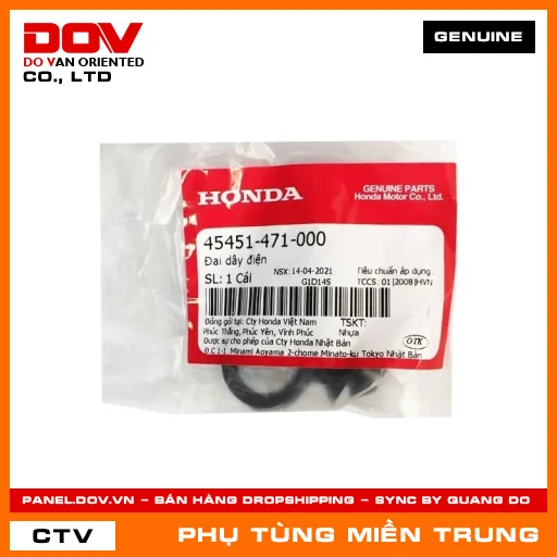 ĐAI DÂY ĐIỆN HONDA CHÍNH HÃNG (MÃ: 45451471000) — 45451471000