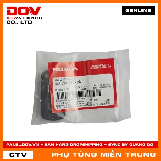 NẮP BÌNH CHỨA DẦU HONDA CHÍNH HÃNG (MÃ: 45513GW0911) — 45513GW0911